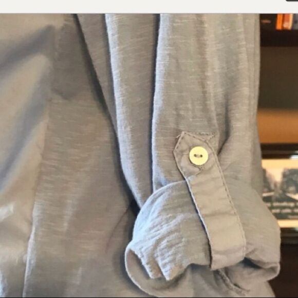 Khakis & Co SMALL Embroidered Blue Cotton Shirt - Picture 4 of 6